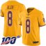 Nike Washington Football Team #8 Kyle Allen Gold Youth Stitched NFL Limited Rush 100th Season Jersey