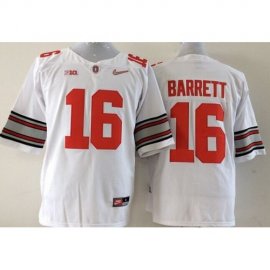 Ohio State Buckeyes #16 J. T. Barrett White Diamond Quest Stitched NCAA Jersey