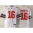 Ohio State Buckeyes #16 J. T. Barrett White Diamond Quest Stitched NCAA Jersey