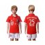 Bayern Munchen #25 Muller Home Kid Soccer Club Jersey