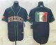 Mens Mexico Baseball 2023 Black World Big Logo Classic Stitched Jerseys