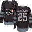 Adidas Philadelphia Flyers #25 James Van Riemsdyk Black 1917-2017 100th Anniversary Stitched NHL Jersey