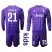 Juventus #21 Pinsoglio Purple Goalkeeper Long Sleeves Kid Soccer Club Jersey