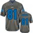 Nike Detroit Lions #81 Calvin Johnson Grey Youth Stitched NFL Elite Vapor Jersey