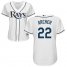 Tampa Bay Rays #22 Chris Archer White Home Womens Stitched MLB Jersey