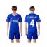 Chelsea #4 Fabregas Home Soccer Club Jersey