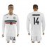 Mexico #14 J.Hernandez Away Long Sleeves Soccer Country Jersey