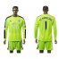 Leicester City #1 Schmeichel Green Long Sleeves Goalkeeper Soccer Club Jersey