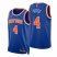 Nike New York Knicks #4 Derrick Rose Blue Mens 2021-22 NBA 75th Anniversary Diamond Swingman Jersey – Icon Edition Mens