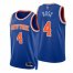 Nike New York Knicks #4 Derrick Rose Blue Mens 2021-22 NBA 75th Anniversary Diamond Swingman Jersey – Icon Edition Mens