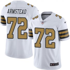 Nike New Orleans Saints #72 Terron Armstead White Mens Stitched NFL Limited Rush Jersey