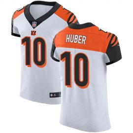 Nike Cincinnati Bengals #10 Kevin Huber White Mens Stitched NFL Vapor Untouchable Elite Jersey