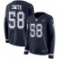 Nike Dallas Cowboys #58 Aldon Smith Navy Blue Team Color Womens Stitched NFL Limited Therma Long Sleeve Jersey