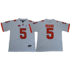 Tigers #5 Tee Higgins White Limited Stitched College Jersey
