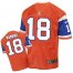 Nike Denver Broncos #18 Peyton Manning Orange Throwback Mens Stitched NFL Elite Jersey