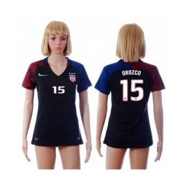 Womens USA #15 Orozco Away Soccer Country Jersey