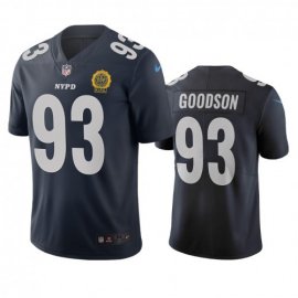 New York New York Giants #93 B.J. Goodson Navy Vapor Limited City Edition NFL Jersey