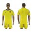 Spain Blank Yellow Goalkeeper Soccer Country Jersey