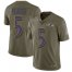 Nike Baltimore Ravens #5 Joe Flacco Olive Mens Stitched NFL Limited 2017 Salute To Service Jersey
