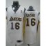 Los Angeles Lakes Gasol white jerseys Cheap