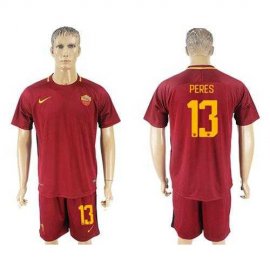 Roma #13 Peres Red Home Soccer Club Jersey