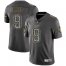 Nike New Orleans Saints #9 Drew Brees Gray Static Mens Stitched NFL Vapor Untouchable Limited Jersey