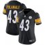 Nike Pittsburgh Steelers #43 Troy Polamalu Black Team Color Womens Stitched NFL Vapor Untouchable Limited Jersey