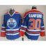 Edmonton Oilers #30 Bill Ranford Light Blue CCM Throwback Stitched NHL Jersey