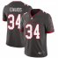 Tampa Bay Buccaneers #34 Mike Edwards Mens Nike Pewter Alternate Vapor Limited Jersey