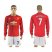 Manchester United #7 Memphis Red Home Long Sleeves Soccer Club Jersey