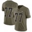 Nike New Orleans Saints #77 Willie Roaf Olive Mens Stitched NFL Limited 2017 Salute To Service Jersey