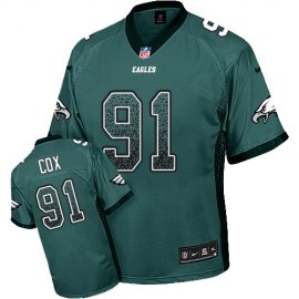 Nike Philadelphia Eagles #91 Fletcher Cox Midnight Green Team Color Mens Stitched NFL Elite Drift Fashion Jersey