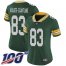 Nike Green Bay Packers #83 Marquez Valdes-Scantling Green Team Color Womens Stitched NFL 100th Season Vapor Limited Jersey