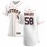 Houston Astros #58 Brooks Raley Mens Nike White Home 2020 Authentic Player MLB Jersey