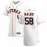 Houston Astros #58 Brooks Raley Mens Nike White Home 2020 Authentic Player MLB Jersey
