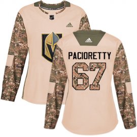 Adidas Vegas Golden Knights #67 Max Pacioretty Camo Authentic 2017 Veterans Day Womens Stitched NHL Jersey