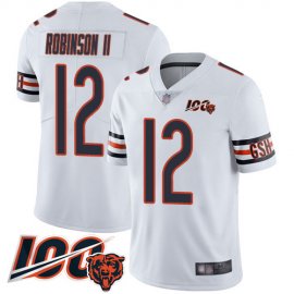 Nike Chicago Bears #12 Allen Robinson II White Mens Stitched NFL 100th Season Vapor Limited Jersey
