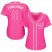 Washington Nationals #11 Ryan Zimmerman Pink Fashion Womens Stitched MLB Jersey