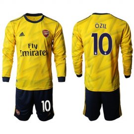 Arsenal #10 Ozil Away Long Sleeves Soccer Club Jersey