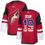Adidas Arizona Coyotes #19 Shane Doan Maroon Home Authentic USA Flag Stitched Youth NHL Jersey