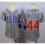 Chicago Cubs #44 Anthony Rizzo Grey Alternate Road Cool Base Stitched Youth MLB Jersey