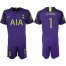 Tottenham Hotspur #1 Lloris Purple Goalkeeper Soccer Club Jersey