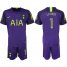 Tottenham Hotspur #1 Lloris Purple Goalkeeper Soccer Club Jersey