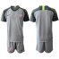 USA Blank Grey Goalkeeper Soccer Country Jersey