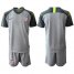 USA Blank Grey Goalkeeper Soccer Country Jersey