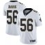 Nike New Orleans Saints #56 DeMario Davis White Mens Stitched NFL Vapor Untouchable Limited Jersey