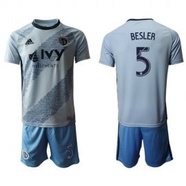 Sporting Kansas City #5 Besler Home Soccer Club Jersey
