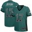 Nike Philadelphia Eagles #17 Alshon Jeffery Midnight Green Team Color Womens Stitched NFL Elite Drift Fashion Jersey