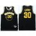 Golden State Warriors #30 Stephen Curry Black Throwback Stitched NBA Jersey