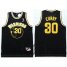 Golden State Warriors #30 Stephen Curry Black Throwback Stitched NBA Jersey